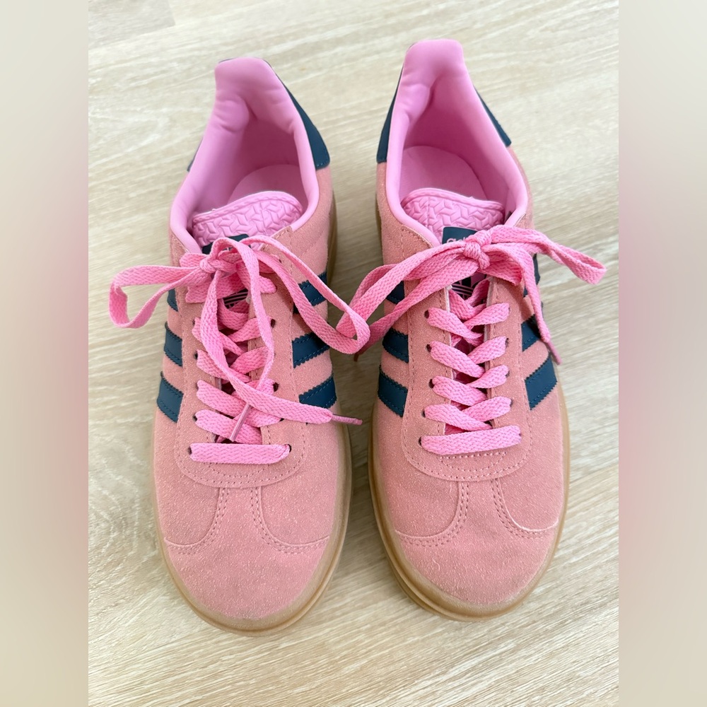 Adidas Gazelle Bold Pink Glow Gum Women Size 7.5 US Platform Sneakers H06122